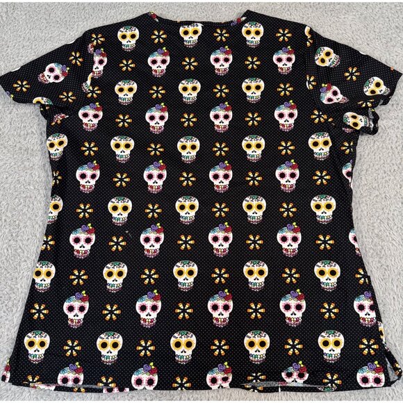 Assorted Halloween-Themed Scrub Tops Bundle XL Dickies UA Scrubs Disney 1-Pants - Picture 11 of 16